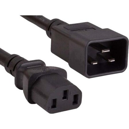 Enet C13 To C20 3Ft Black Power Cord C13C20-3F-ENC