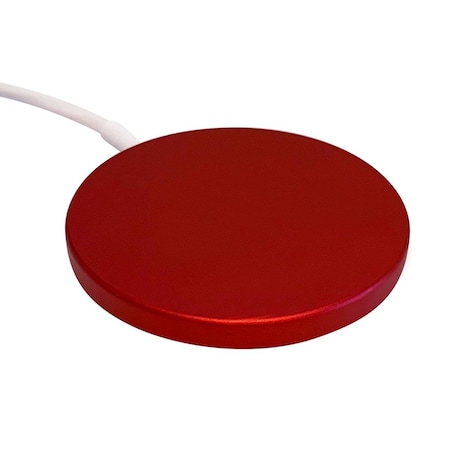 Zunammy Portable Wireless Charging Pad with Magentic Pad, Red ZTWC020RE