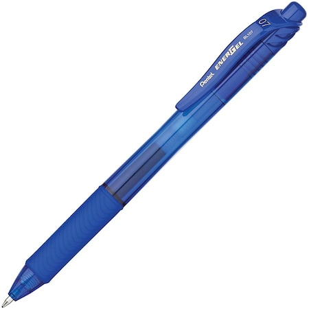 Pentel Retractable Roller Ball Pen, Medium 0.7 mm, Blue PK12 PENBL107C
