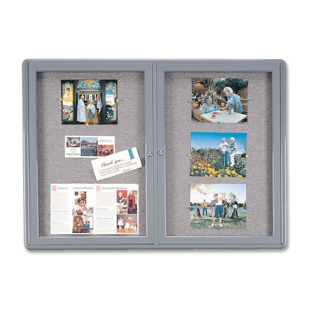Ghent Enclosed Fabric Bulletin Board 34"x47" OVG2-F91