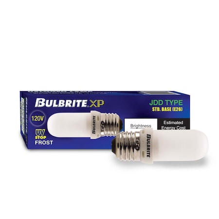 Bulbrite Mini 150w Equivalent T8 Medium Screw Base E26 in Frost Finish Dimmable 2900K Halogen Light Bulb, 5PK 861996