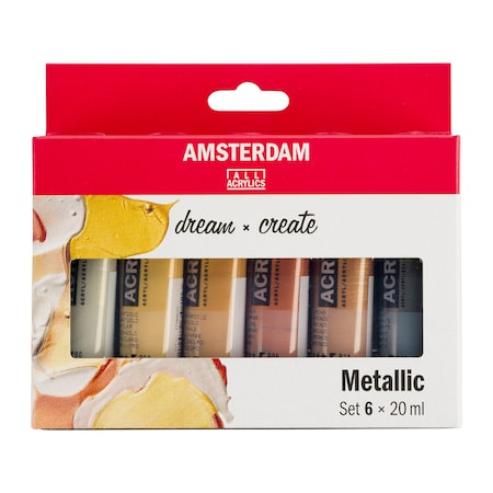 Amsterdam Standard Acrylic Metallics Set, 6 x 20mL 17820501