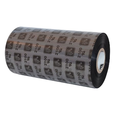 Zebra THERMAL TRANSFER RIBBON, Wax, Black 02100BK17490