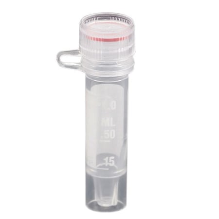 Simport Scientific Micrewtube Screw Cap Tube with Loop, Graduated, 1.5ml Free Standing, 500 per Case, 500PK 144535