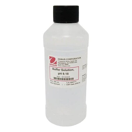 Ohaus pH Buffer, Clear, Bottle, Liquid 30100428