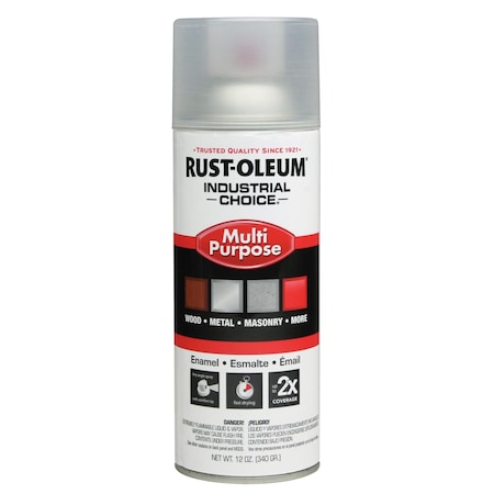 Rust-Oleum Spray Paint, Crystal Clear, Gloss, Solvent, 12 oz 1610830
