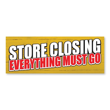 Signmission Store Closing, 24 Inch, Decal D-24-30424