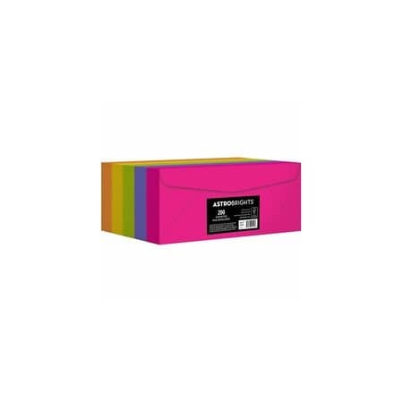Astrobrights No. 10 Colored Envelopes, Multipurpose, #10, 24 lb, Assorted, 10PK 92109
