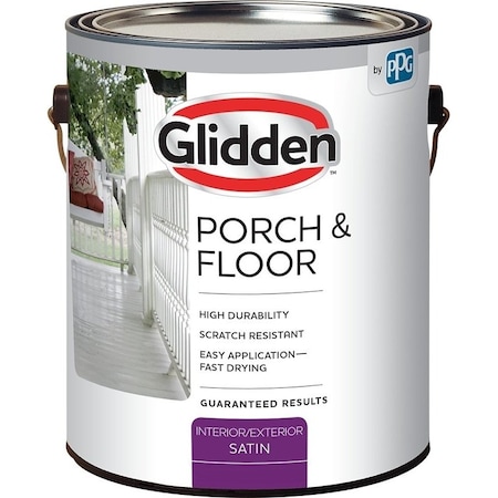 Glidden PAINT I/E PORCH FLR SAT WHT GA PF7010N/01