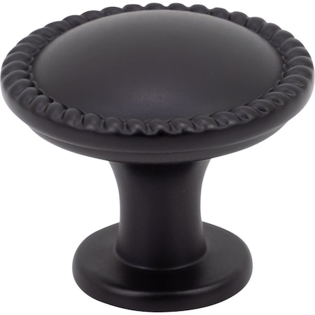 Designperfect 1-1/4 Diameter Round Cabinet Knob, Matte/Flat Black DPA-R11KBLK