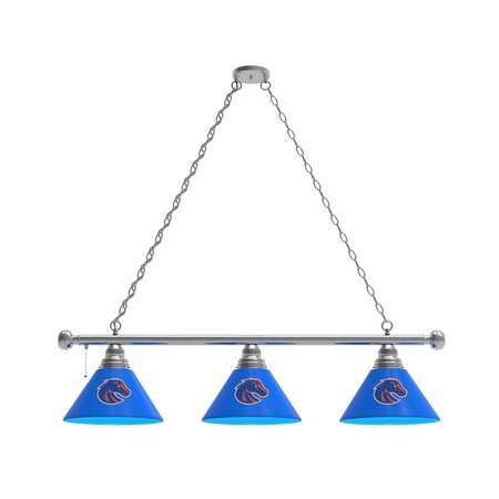 Holland Bar Stool Co Boise State 3 Shade Billiard Light, Chrome Fixture BL3CHBoiseS