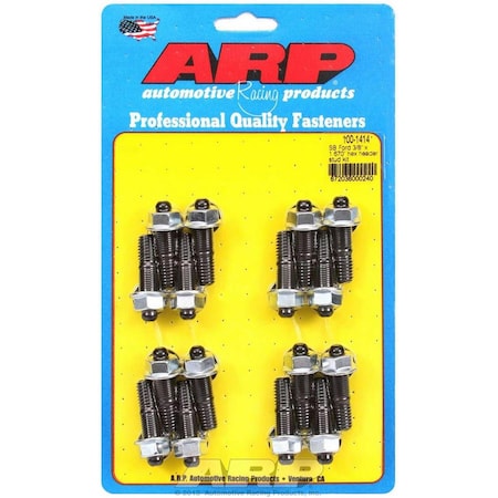 Arp 100-1414 6-Point Header Stud Kit - 0.38 x 1.67 in. OAL, 16PK ARP100-1414