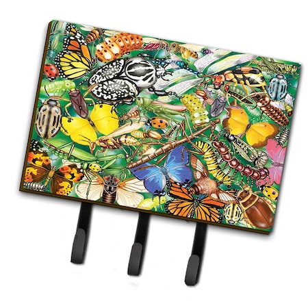 Carolines Treasures 6 x 2 x 9 in. Insects & Butterflies Bug World Leash or Key Holder PRS4059TH68