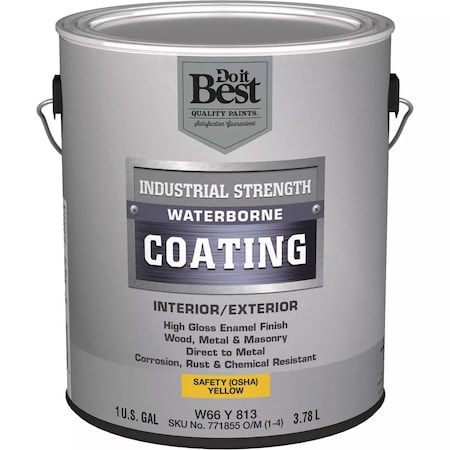 Do It Best Waterborne Industrial Enamel Osha Yellow 1 Gal. W66Y00813-16