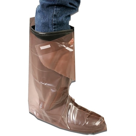 Neogen MaxiBoot Disposable Boots, Press-Tab Fastener, Polymer, Dark Brown, 25/PR MT400-XL
