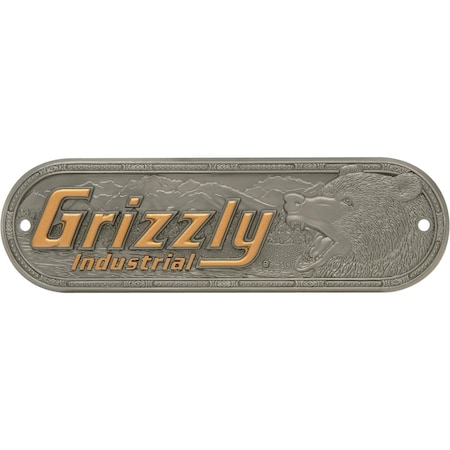 Grizzly Oblong Nameplate-Mini H4608