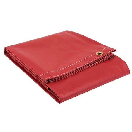 Mytee Products 6ft x 8ft Heavy Duty Red 18oz Vinyl Utility Tarp Waterproof, Multipurpose, Cars... VT18-6x8-RED