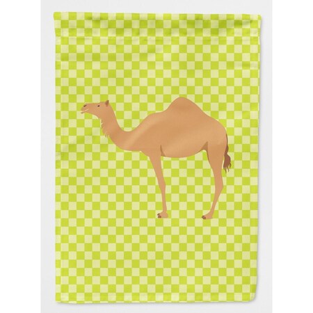 Carolines Treasures Arabian Camel Dromedary Green Flag Garden Size BB7643GF