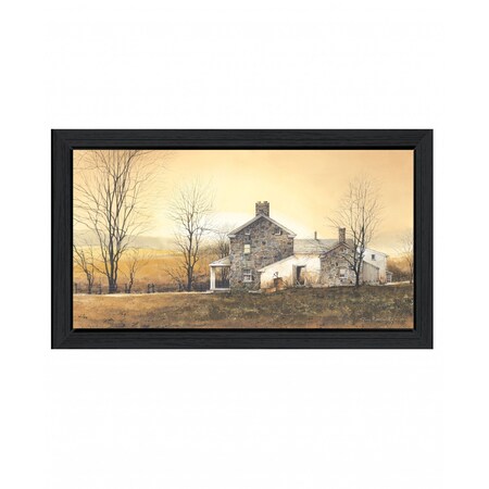 Homeroots Rising Early 1 Black Framed Print Wall Art 415983