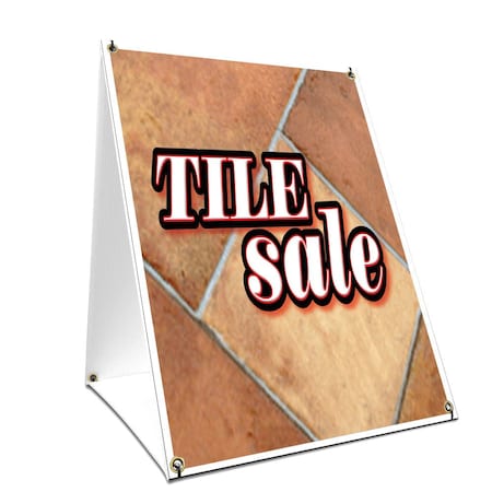 Signmission Tile Sale, 36 Inch x 24 Inch A-frame Yard Sign, Plastic Sign SBC-2436-Tile Sale
