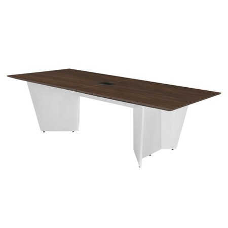 Regency Array 72in Conference Table with Power Data Grommet- Neo Walnut/ White ACT7236NWWH