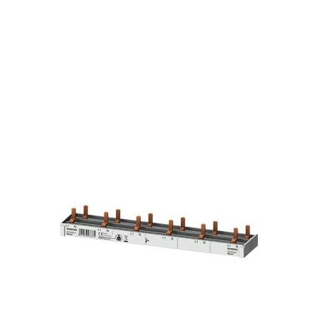 Siemens compact Pin Busbar, 10mm2 connection: 1p/N 6x AFDD + 6x compact device 1 MW 5ST3676-0