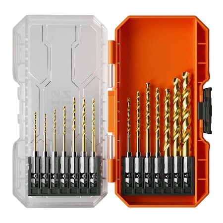 Klein Tools Titanium Drill Bit Set, 14-Piece 53614