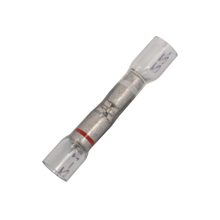 Auveco Crystal Clear Stepdown Butt Connector - 500, 24-22 Awg To 22-18 Awg, 15PK 22993