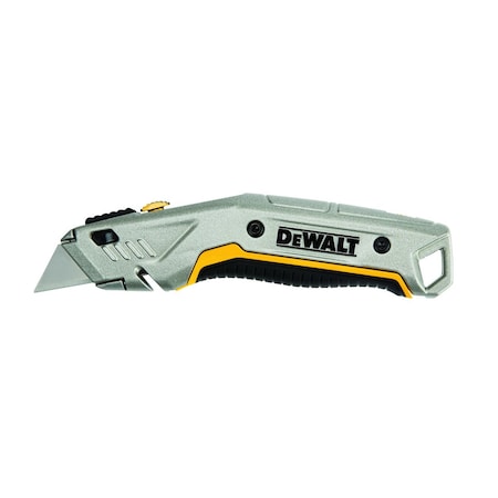 Dewalt INSTANTCHANGE UTILITY KNIFE, RETRACTABLE BLADE, PUSH BUTTON, METAL BLADE, 5 BLADES DWHT10914