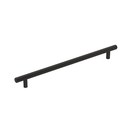 Amerock Caliber 10-1/16 in 256 mm Center-to-Center Matte Black Cabinet Pull BP36877FB