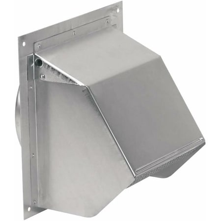 Broan-Nutone Wall Cap, Steel, Aluminum, For: 6 in Round Duct for Range Hoods and Bath Ventilation Fans 641