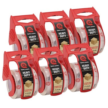 Tape Logic Packing Tape, 2.6 mil Thick, 2 in W x 25 yd L, Clear, 36 PK BC6531WD6PK