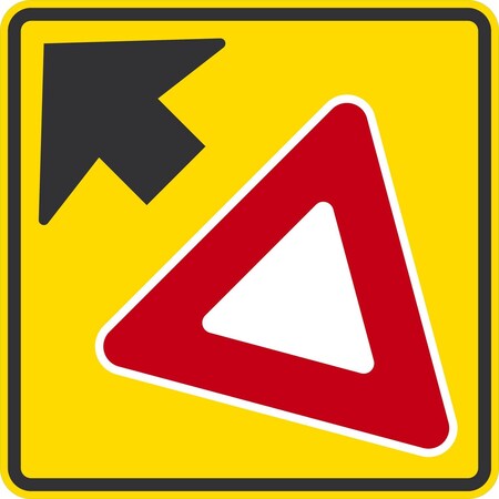 Lyle Yield Ahead (symbol), 24x24, High Intensity Prismatic, Yellow G-13077-HI_24x24