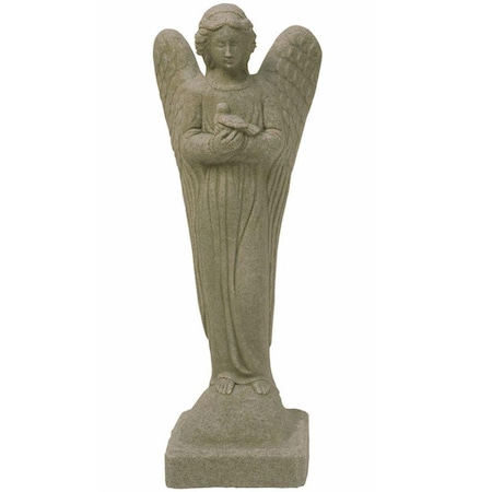 Emsco Group Emsco  29 in. Natural Stone Appearance Morning Angel Statue, Sand 2260-1W
