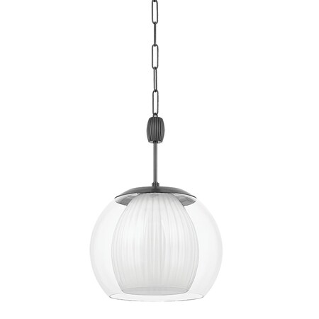 Hudson Valley Lighting Clementon 1 Light Pendant 17 In. Distressed Bronze 7317-DB