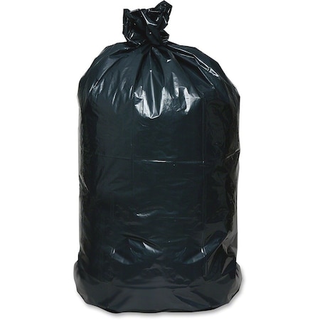 Earthsense Commercial 60 gal Trash Bags, 38 in x 58 in, Super Extra Heavy-Duty, 2 mil, Black, 100 PK RNW5820