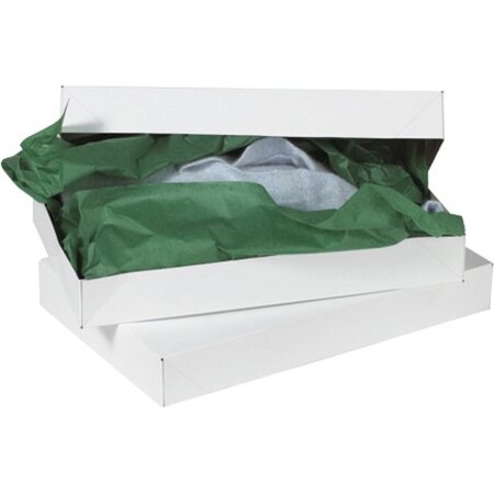 Partners Brand 15 in x 9 1/2 in x 2 in Apparel Box, White, Fiberboard, .018 Point Recycled Fibreboard, 100 PK AB15092W