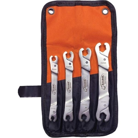 Tinkertools Ratcheting Line Wrench Set - 4 Piece TI3482602