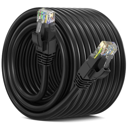 Maximm Cat6 Ethernet Cable 100ft 10Gbps 550MHz UTP, Blue CAT6-CCA-100FTBL