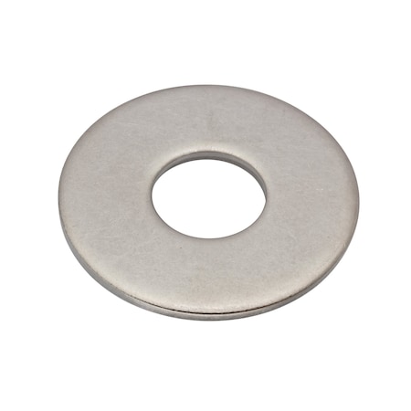 Zoro Select Flat Washer, For Screw Size 5/8 in , Stainless Steel Plain Finish, 5 PK WASB58R316