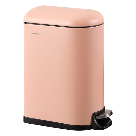 Happimess Roland Mini 2.6-Gallon Step-Open Trash Can, Flamingo Pink HPM1009G