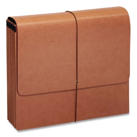 Pendaflex Moisture-Resistant Expanding Wallet, 5.25" Exp, 1 Section, Elastic Band Closure, Letter, Brown, 10PK 1073G-OX