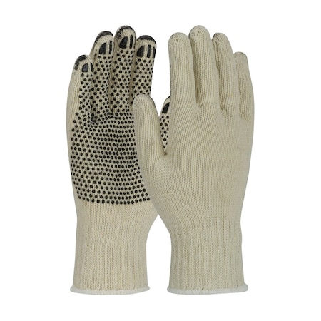 Pip Heavy Weight Seamless Knit Cotton/Polyester Glove with PVC Dotted Grip, Coated Fingertips, 12PK 36-C330PD/L