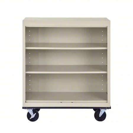 Sandusky Lee Mobile Bookcase, 42 in H, Putty BM20361836-07