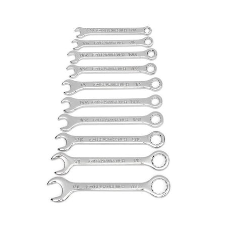 Gearwrench SAE Midget Combo Wrench Set, 10 PC 86560