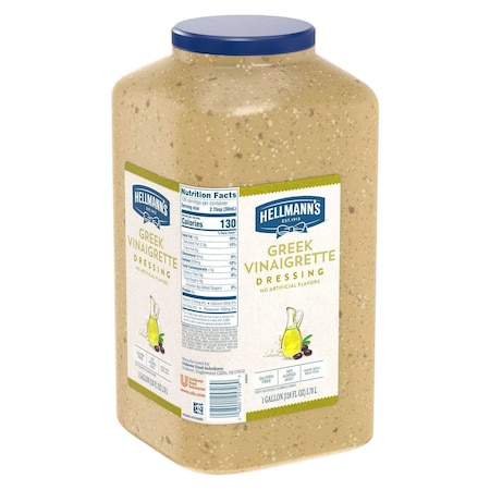 Hellmanns Greek Vinaigrette Salad Dressing Jug, 1 Gallon 84139793
