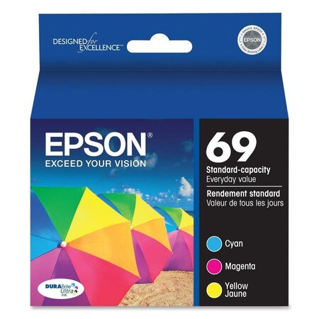Epson Cyan, Magenta, and Yellow Inkjet Cartridges Multi Pack T069520