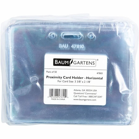 Sicurix HOLDER, BADGE, HORZ, 50PK 47810