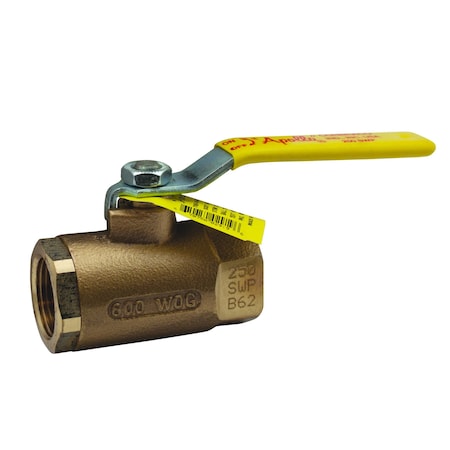 Apollo Valves BV, 2inNPT, B62 BRZ, MPTFE, (250#SWP, SS B&S) 70B14864