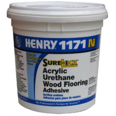 Ww Henry 12235 No. 1171N Acrylic Urethane Wood Flooring Adhesive, 1 Gallon WW573290